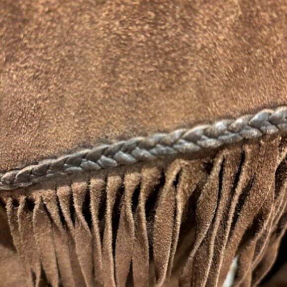 Vintage Fringed Suede Jacket - Picture 3 of 11